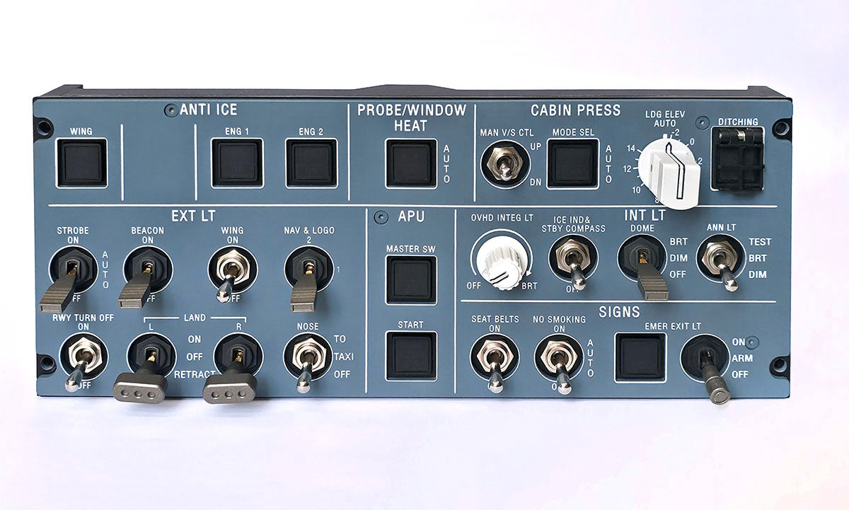 25VU - LIGHTS & ANTI-ICE PANEL (SL3 OVHD Modules Series)