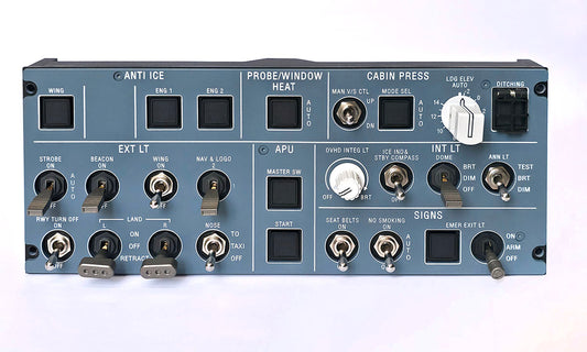 25VU - LIGHTS & ANTI-ICE PANEL (SL3 OVHD Modules Series)