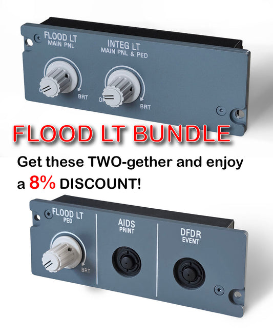 Discounted Bundle -  FLOOD LT Panels for CAPT and FO side