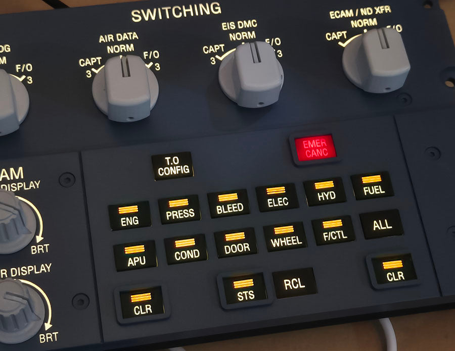 ECAM Control and Switching Panel