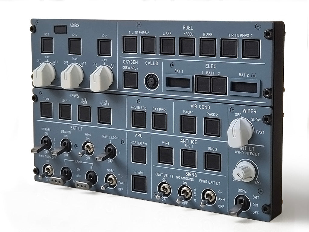 A320 Compact Overhead Panel for Home Flight Simulator – SL3 Simulations