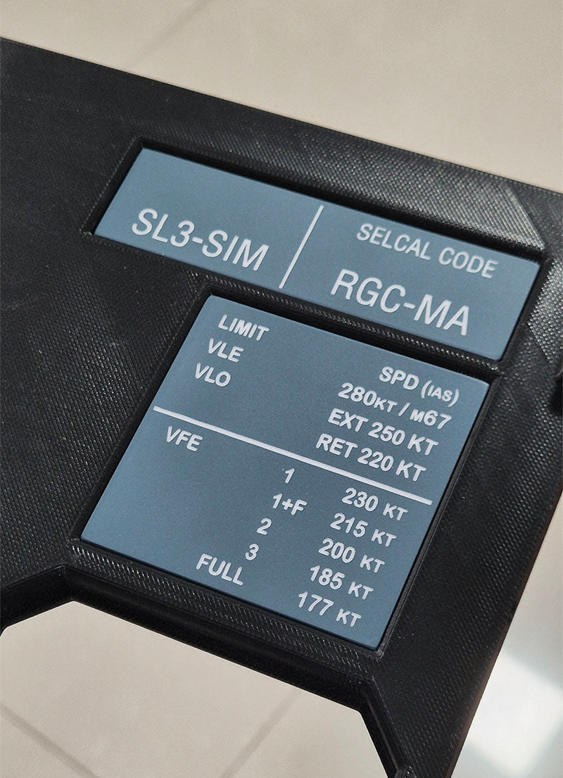 SELCAL and Speed Plates