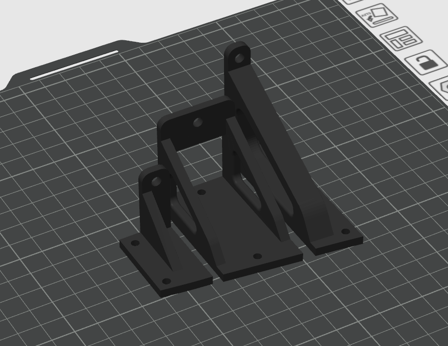 SL3-WW Glare wing/warning panel Hood and support brackets